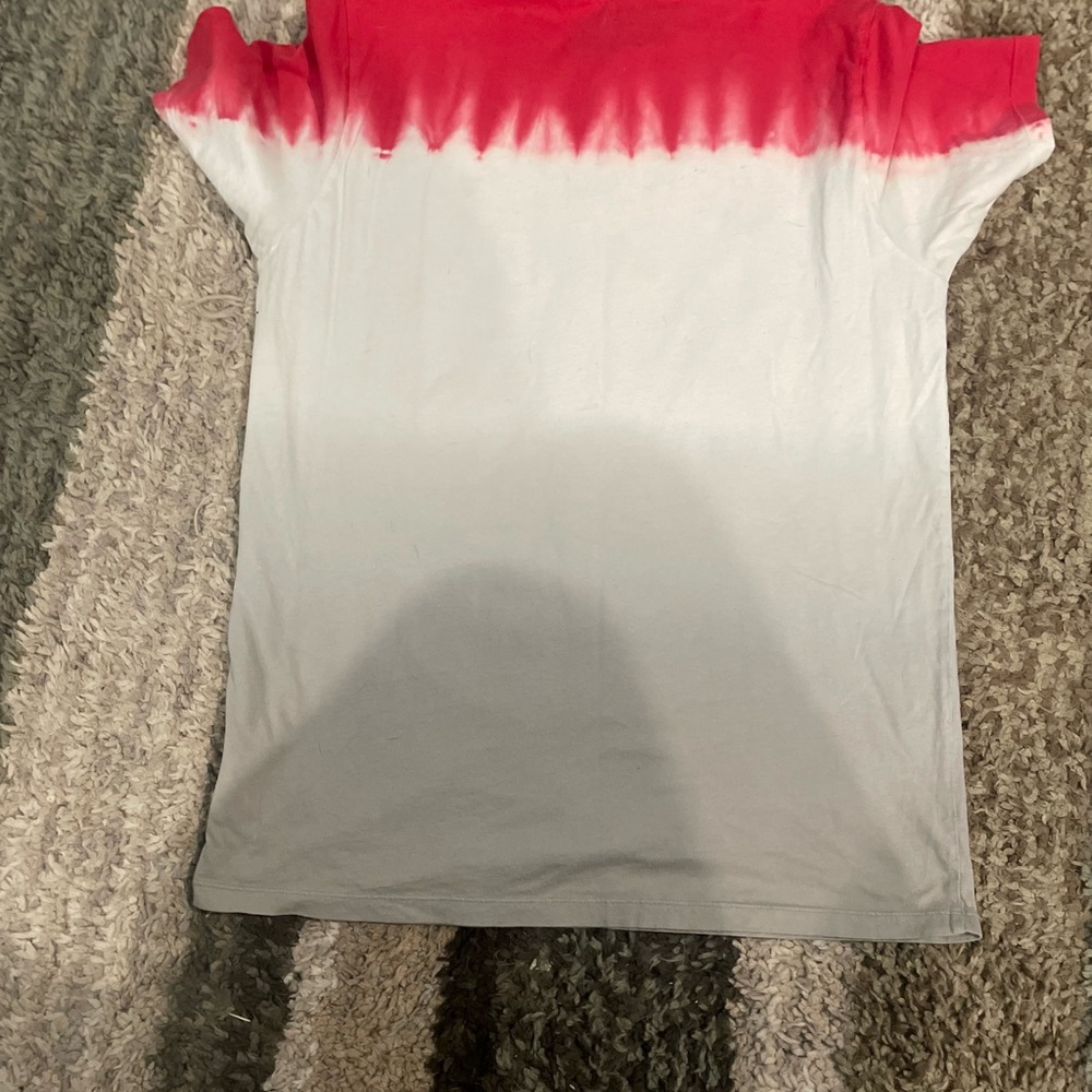 PRPS Red and White Gradient Short Sleeve Tee